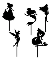 Comprar Cake Topper Adorno Mini Cup Cake - Princesas Dedisney X 5uni