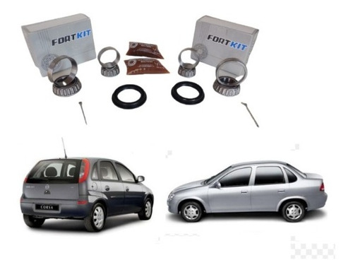 Imagem 5 de 8 de Par Kit De Rolamento Roda Traseira Classic 1.6 8/16v 2002...