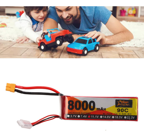 Batería Rc Lipo 3s 90c 8000mah Enchufe Xt60 Coche Modelo