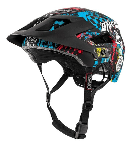 Casco Oneal Defender Wild Negro/ Color Bicicleta Downhill Color Negro Talla XSM