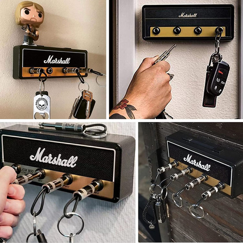 Soporte De Llaves De Pared Con 4 Llaveros Para Enchufes De G
