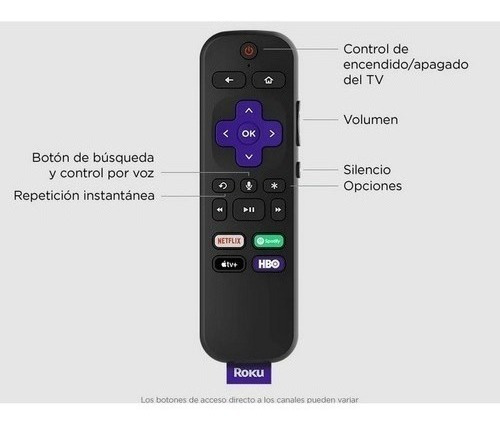 Roku Stick 4k Streaming Tv Hdr Dolby Vision C/control Remoto