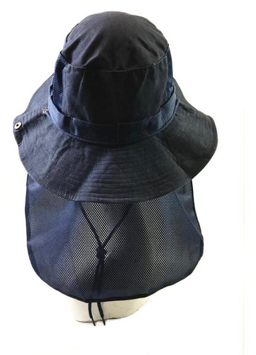Sombrero Tipo Pescador Con Tela Protectora Para El Sol Tc-3