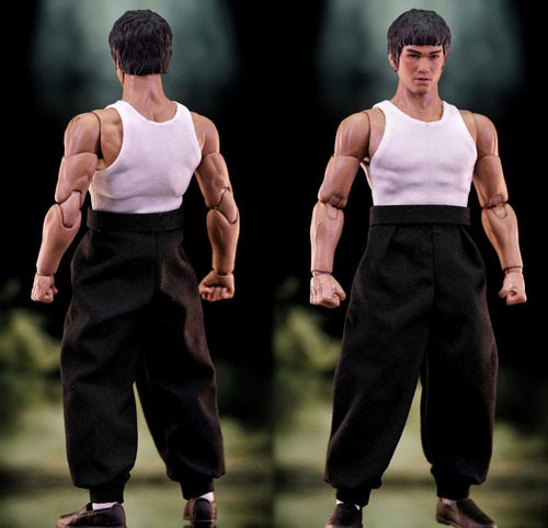 Figura 1/12 Bruce Lee Nwtoys Kung Fu Tipo Mezco (Usado)