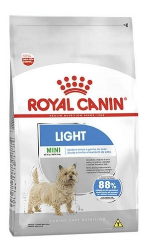 Alimento Royal Canin Size Health Nutrition Mini Light para cão adulto de raça pequena sabor mix em sacola de 2.5kg