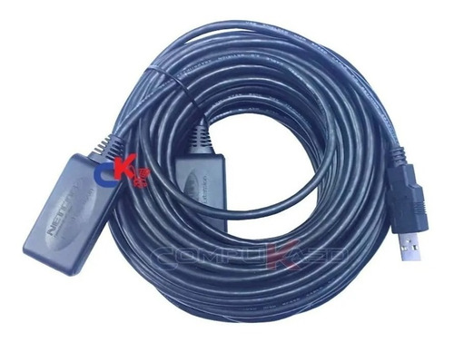 Cable De Extension Usb 2.0 De 20 Metros Netcom Pc Laptop