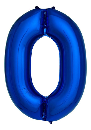 Globos Azul Marino Con El Numero 0 De 40 Pulgadas Globos Gra