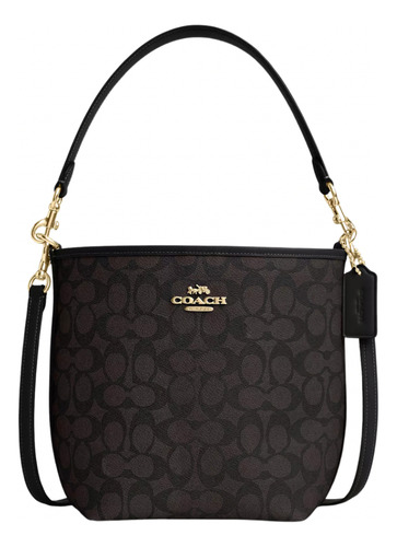 Bolsa Coach City Bucket Bag In Signature Canvas Brown