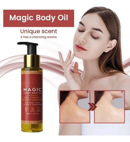 Aceite Corporal Mágico, Rellena, Tensa, Reafirma E Hidrata