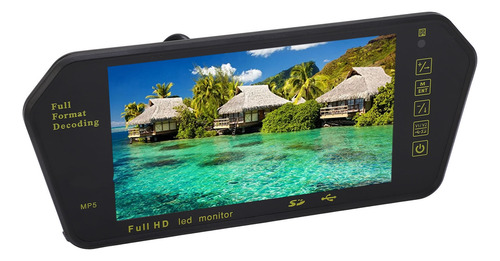 Pantalla De Espejo Retrovisor De 7 Pulgadas, Multimedia De A