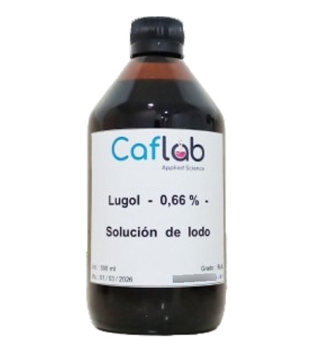 Reactivo Lugol 0,66 % X 500 Ml - Caflab -