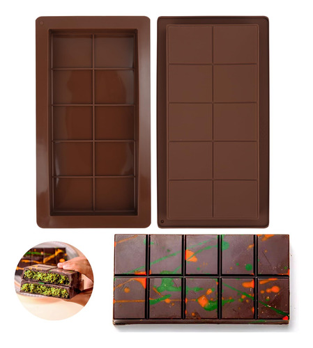 Moldes De Chocolate Dubai Silicona 1 Pulgada 2 Unidades Mmg