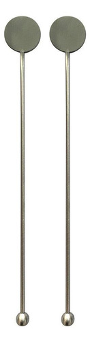 Conjunto 2 Misturadores Bolinha Para Drink Inox Prata