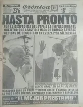 Comprar Diario Cronica 12\u002F4\u002F1987 Visita Del Papa Juan Pablo Ii