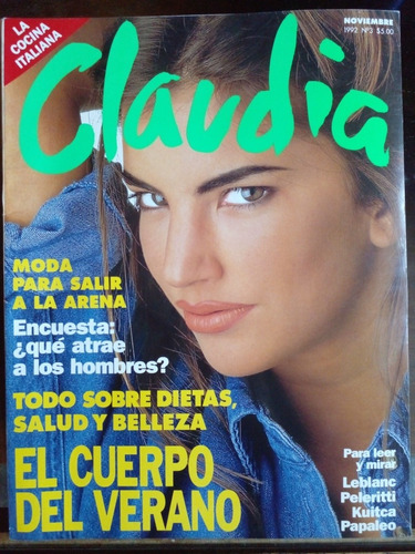 Claudia N° 3 Noviembre 92 Peleritti Leblanc Papaleo 