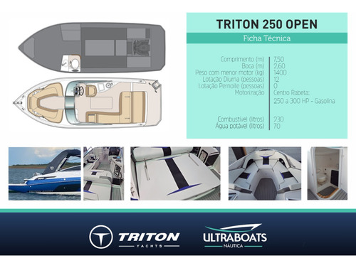 Lancha Triton 250 Open || Zero ||
