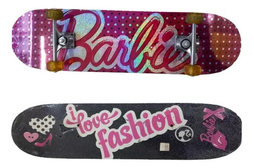 Patineta Barbie En Madera De Niña  79cm X 20cm. Nuevas