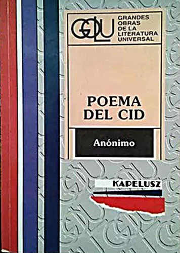 Poema Del Cid - Anonimo - Editorial Kapelusz_