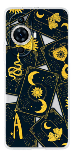 Funda Para Huawei Cartas Tarot Personalizada Con Tu Inicial
