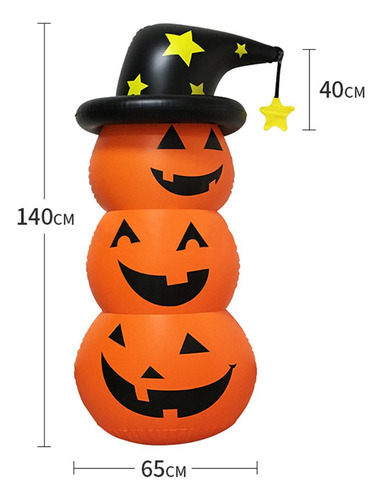 Disfraz De Calabaza Inflable De Halloween Fuera De La
