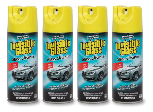 Invisible Glass 91163-4pk Limpiador De 15 Onzas Para Automóv