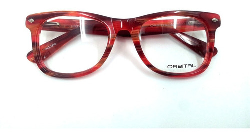 Imagen 3 de 4 de Armazones Anteojos Lentes Orbital Dirty Medium Acetato Flex