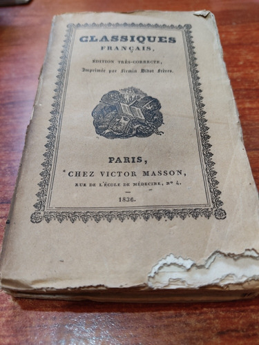 Théatre Voltaire Tome Quatriéme París 1834 Impresor Firmin 