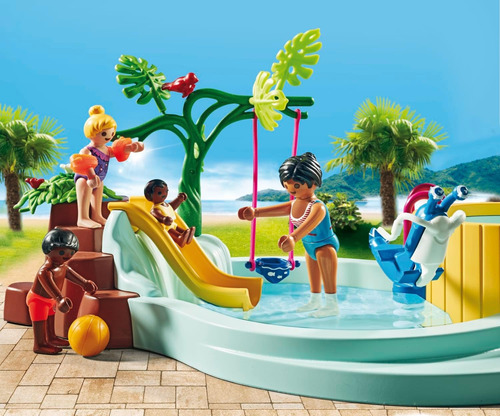 Playmobil Pileta Niños Jacuzzi +53pcs 4 Figuras 71529 Pileta Jacuzzi
