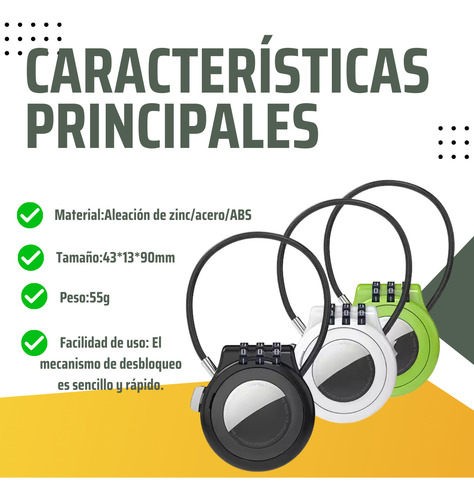 Candado Inteligente Con Soporte Para Airtag