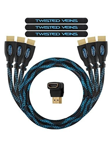 Cables Twisted Venas 3achb6 Hdmi De Alta Velocidad - 6 Pies,