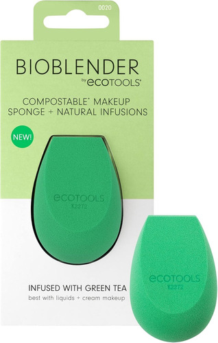 Esponja De Maquillaje Compostable Ecotools Te Verde Verde Mini