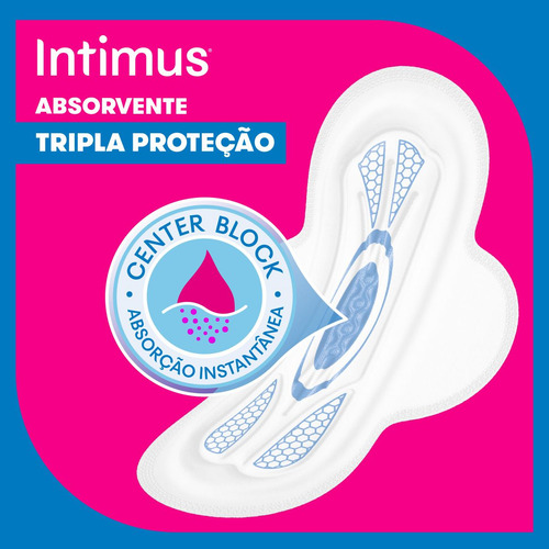 Absorvente Tripla Proteção Cobertura Seca 32 Und Intimus
