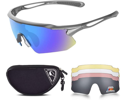 Gafas De Ciclismo  Tr90 Irrompible Marco Polarizado Anti-uv4