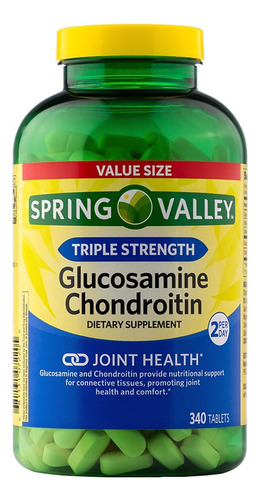 Glucosamina Condroitina Triple Strength Spring Valley 340tab Neutro