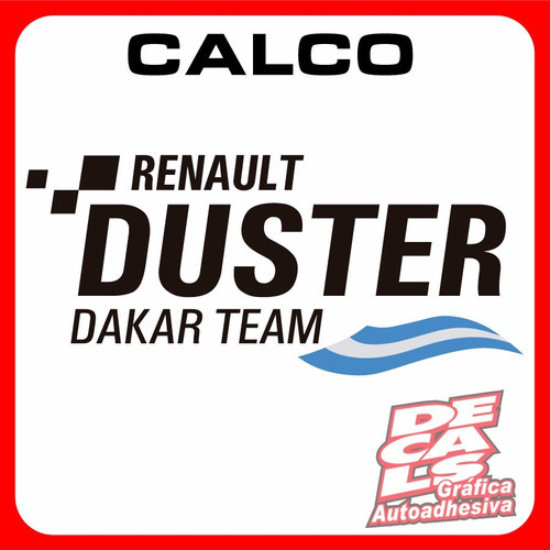 Calcomania Renault Duster Dakar Team