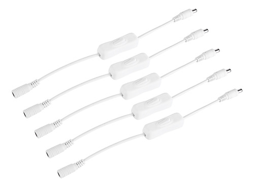 Tira De Cable Led, 5 Unidades, Hembra Y Conector De Alimenta