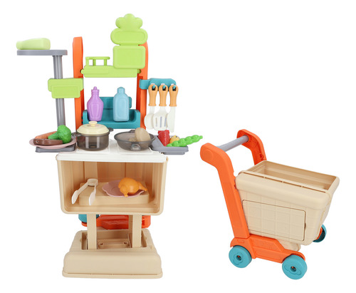 Juego De Juguetes De Cocina Para Niños, Juego, Carrito De Co