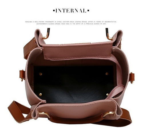 Imagen 6 de 9 de Set 4 Bolsas Mujer Moda Dama Crossbody Cosmetiquera Correa