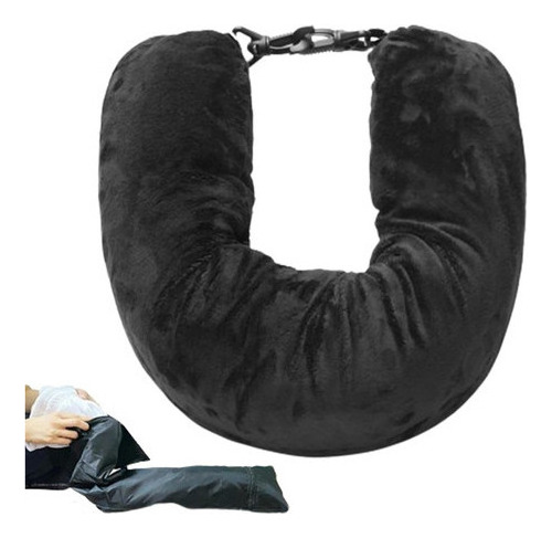 Almohada Cojin de Viaje Rellenable Ahorra Espacio Avión