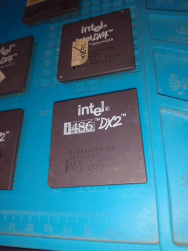 Lote De 4 Procesadores Intel  486 Dx2 Y Dx4