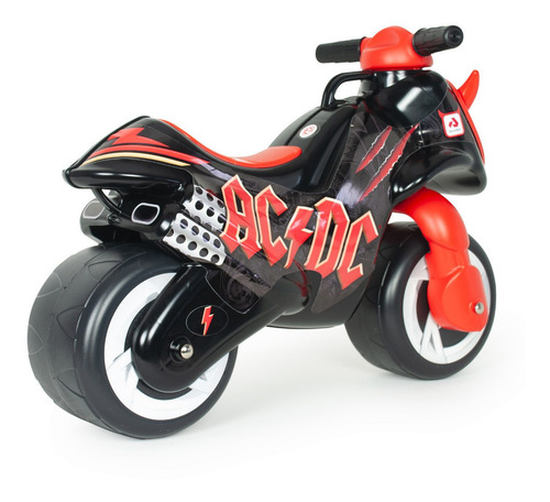 Correpasillos Moto Injusa Neox Ac/dc Color Negro Color Rojo