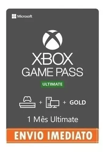 Xbox Game Pass Ultimate 1 Mês Código 25 Dígitos