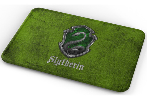 Tapete Harry Potter Slytherin Logo Baño Lavable 50x80cm
