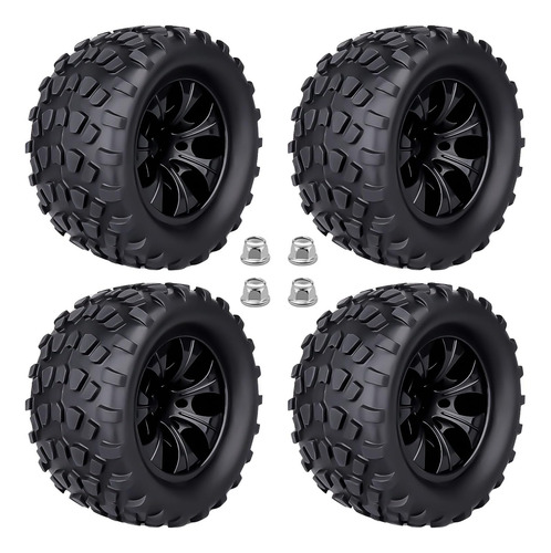Neumáticos Y Ruedas Para Camión Rc 2,8 Con Bujes Hexagonales