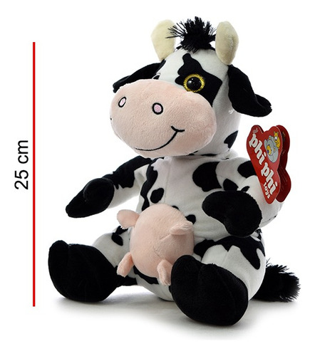Peluche Vaca Sentada 26cm - Orig. Phi Phi Toys