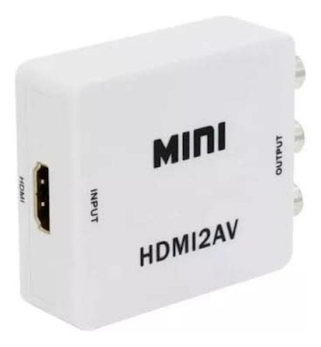 Convertidor Hdmi A Rca: Soporta Resolución Full Hd