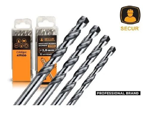 Mecha Broca De Acero Rápido Av/hss - De 13mm - Pack X5 U 