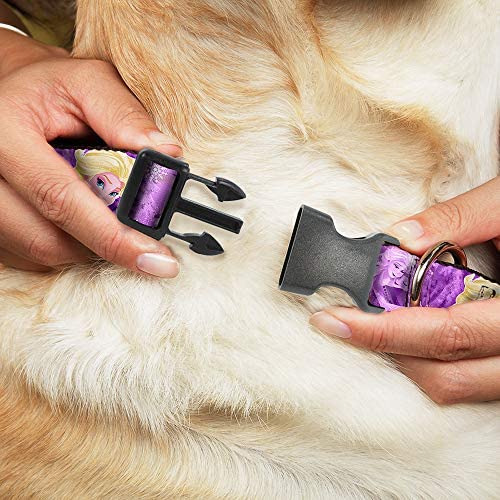 Collar De Clip De Plástico Con Hebilla - Morados Helados - 1
