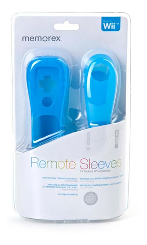 Silicone De Proteção Para Wii Remote E Nunchuk Azul Memorex