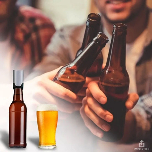 Espumador Controlador Cerveza Botella Vino Espuma Portatil Color Ab